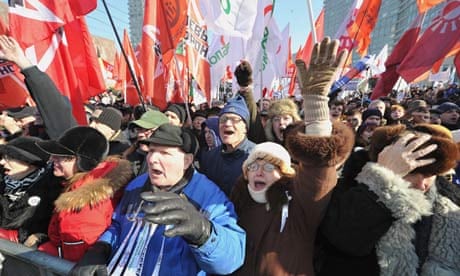 Anti-Putin protesters