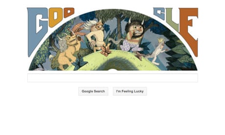 Maurice Sendak's 85th birthday: Google doodle goes where the wild things  are | Google doodle | The Guardian
