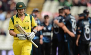 Shane Watson leaves the field after being dismissed.