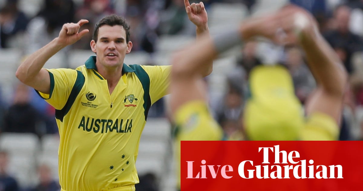 Australia V New Zealand Champions Trophy Simon Burnton And