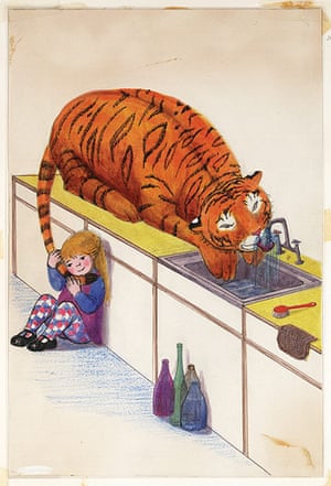 Judith Kerr: Original artwork from The Tiger Who came to Tea