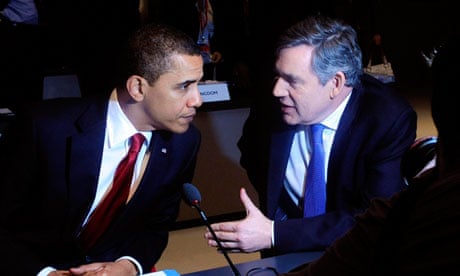 Obama and Brown at G20