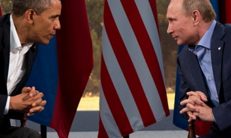 President Barack Obama meets with Russian President Vladimir Putin in Enniskillen, Northern Ireland.  Obama and Putin discussed the ongoing conflict in Syria during their bilateral meeting.