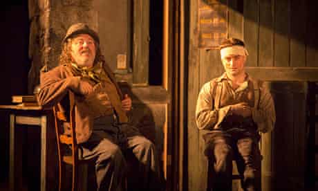 Pat Shortt and Daniel Radcliffe in The Cripple of Inishmaan, Noel Coward, London
