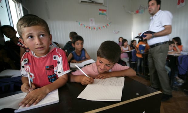 Syrian refugee children in Iraq