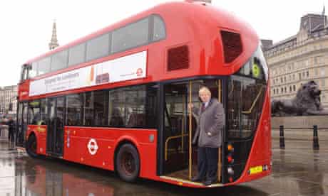 Boris Johnson launching the New Bus for London in 2011
