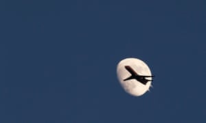Bit of an aeronautical E.T. moment, here, as a plane in New Jersey passes in front of the moon ... Incidentally, the moon is in its waxing gibbous phase at the moment and, on Sunday, moon fans (presumably such people do exist?) are in for a treat when a perigee moon will coincide with a full moon.