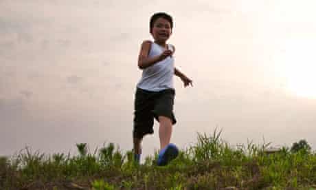 A boy running