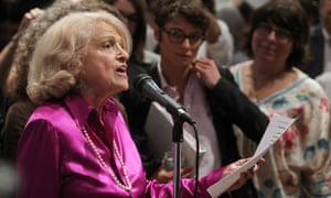 Defense of Marriage Actplaintiff Edith Windsor speaks to supporters in Manhattan following the US supreme court ruling on Doma.