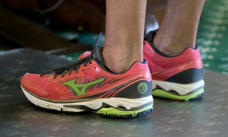 The trainers worn by Wendy Davis during her filibuster of Texas abortion legislation