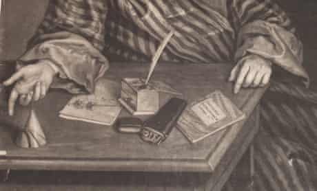 Detail from of a portrait of Thomas Weston