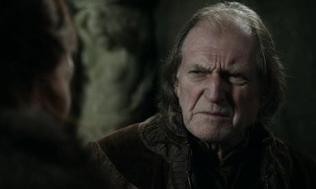 Walder Frey (David Bradley) in Game of Thrones: the host with the least.