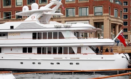 Police work aboard Boston Red Sox owner John Henry's yacht, Iroquois