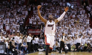 The Miami Heat's Dwyane Wade had 21 points and 9 rebounds in their Game 7 win over the Indiana Pacers in the Eastern Conference Finals, a big reason that his team is headed to their third straight NBA Finals. AP Photo/Lynne Sladky.