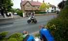 A racer during the Isle of Man TT