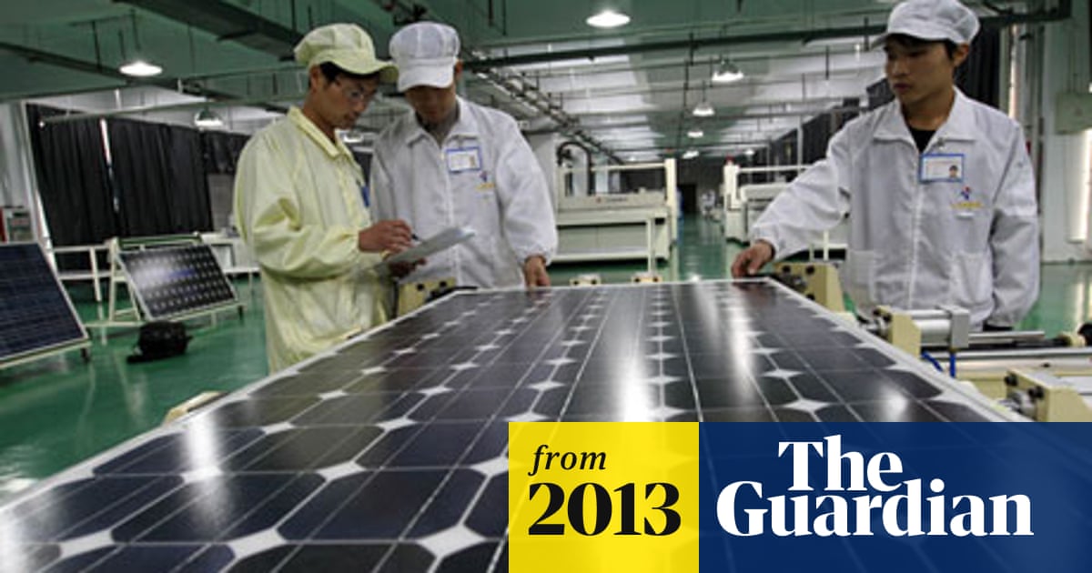 Eu To Impose Anti Dumping Tariffs On Chinese Solar Panels Business The Guardian