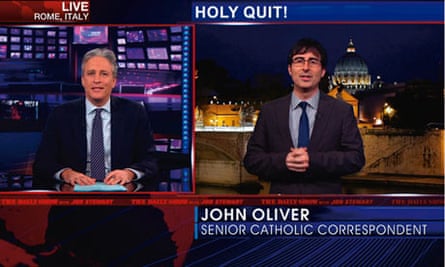 Jon Stewart and Jon Oliver on The Daily Show
