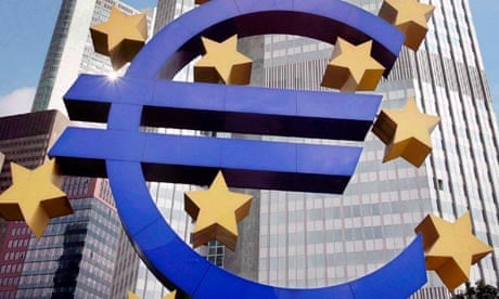 euro sign statue