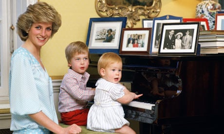 Diana, Princess of Wales with Princes William and Harry in 1985.