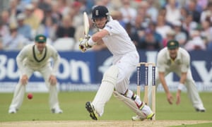 Ian Bell eyes up a delivery.