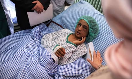 Sahar Gul pictured in December 2011 as she recovered at hospital in Kabul