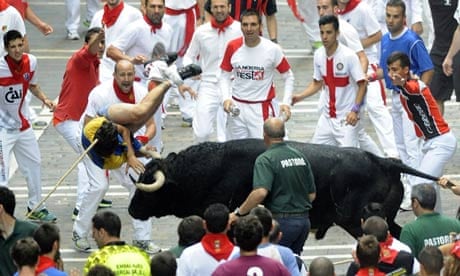 Four gored during Pamplona bull run