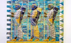 Detail from Babylon’s Ishtar Gate, now at the Pergamon Museum in Berlin
