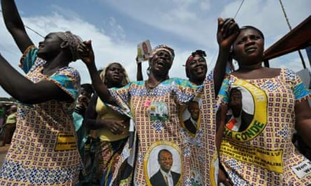 Supporters of Alpha Condé of Guinea