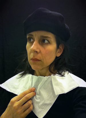 Big Picture-Katchadourian: Big Picture - Lavatory self-portraits in the  Flemish style using napkins
