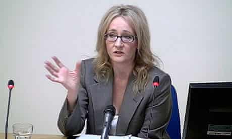 Author JK Rowling speaks at the Leveson Inquiry at the High Court in central London