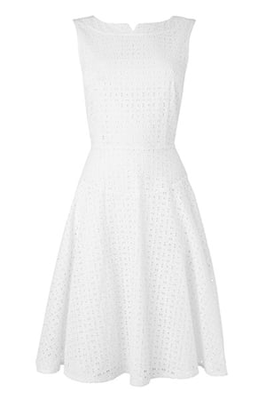 The best summer dresses: Whtie Broderie Anglaise dress by Jaeger