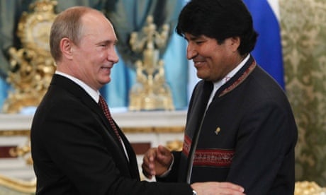 Putin and Morales met on Tuesday.