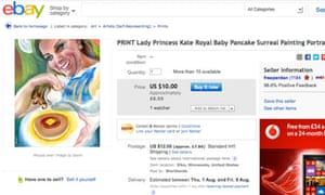 PRINT Lady Princess Kate Royal Baby Pancake Surreal
