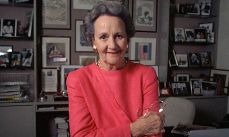Newspaper executive and late doyenne of the Washington Post, Katharine Graham, in 1986