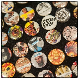 Buttons for sale at the Coterie.