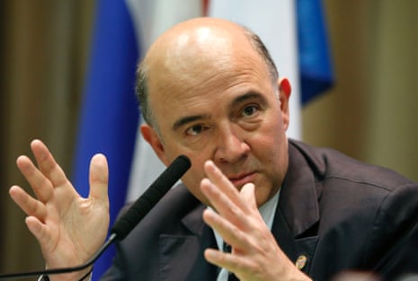 France's Finance Minister Pierre Moscovici attends a news conference, part of the G20 finance ministers and central bank governors' meeting, in Moscow, July 19, 2013.
