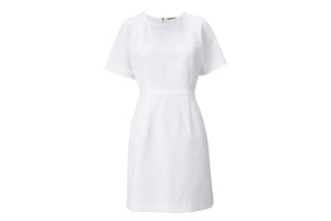 Summer dresses: Summer dresses: White half sleeve jacquard dress by Whistles