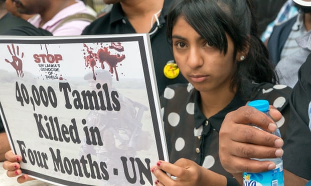 A Tamil protest in London on the 30th anniversary of the Black July pogrom that killed 3,000.