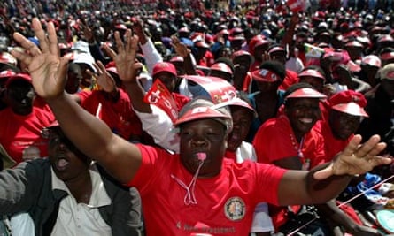 Morgan Tsvangirai rally