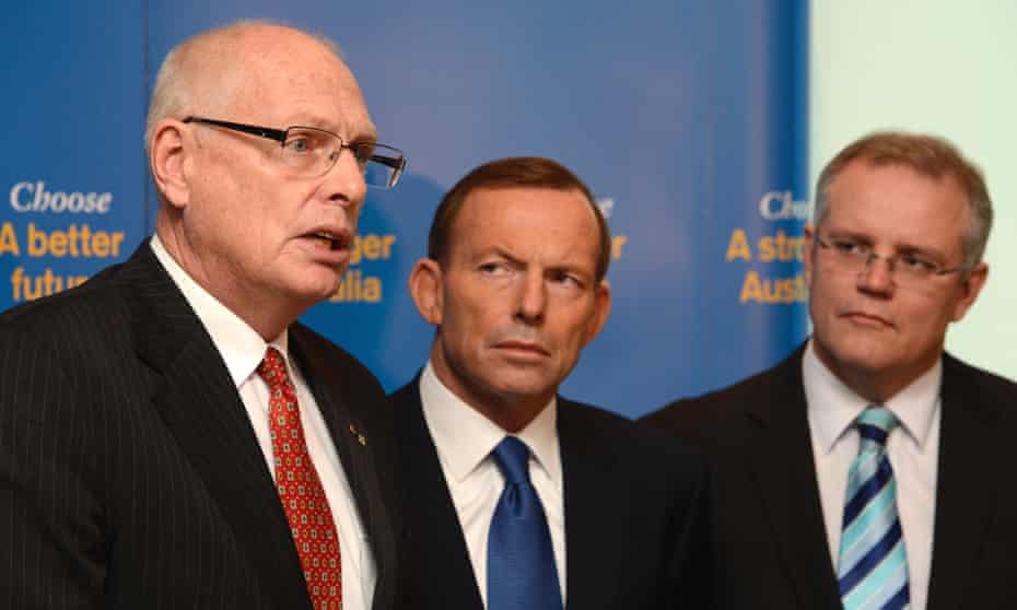 Tony Abbott, Scott Morrison and Jim Molan