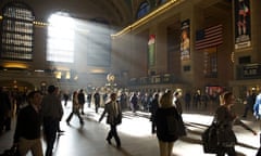 Commuters make their way through Grand Central Terminal