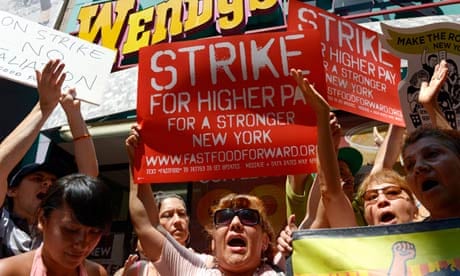 Fast food workers strike in New York