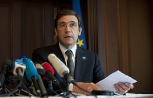 Portuguese Prime Minister Pedro Passos Coelho gives a press conference in Berlin on July 3, 2013.