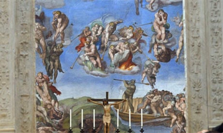 Michelangelo frescoes in the Sistine Chapel, Rome