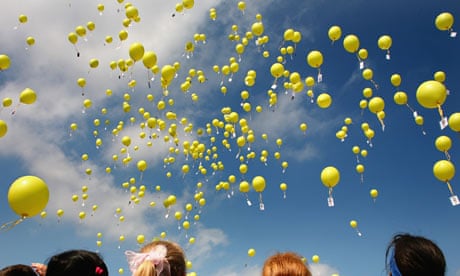 Yellow balloons 