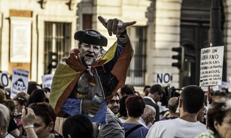 Madrid protest, government corruption