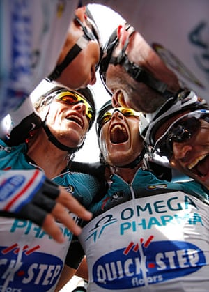 Tour de France stage 5: Mark Cavendish and team-mates