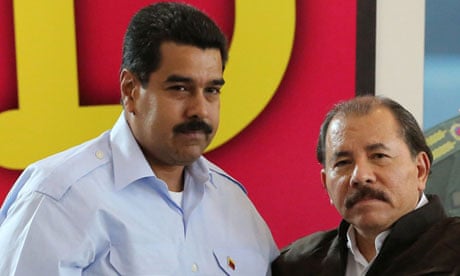 Venezuelan president Nicolas Maduro and Nicaraguan counterpart Daniel Ortega
