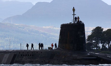 A Vanguard class nuclear submarine
