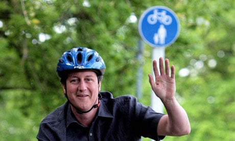 David Cameron cycling 